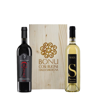 Cassetta legno 2 vini Maia